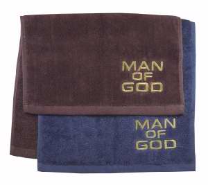 Towel: Man Of God [Navy] - Swanson